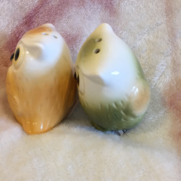 Owl Salt & Pepper Shaker Set of Two NWT ceramic - Picture 4 of 9